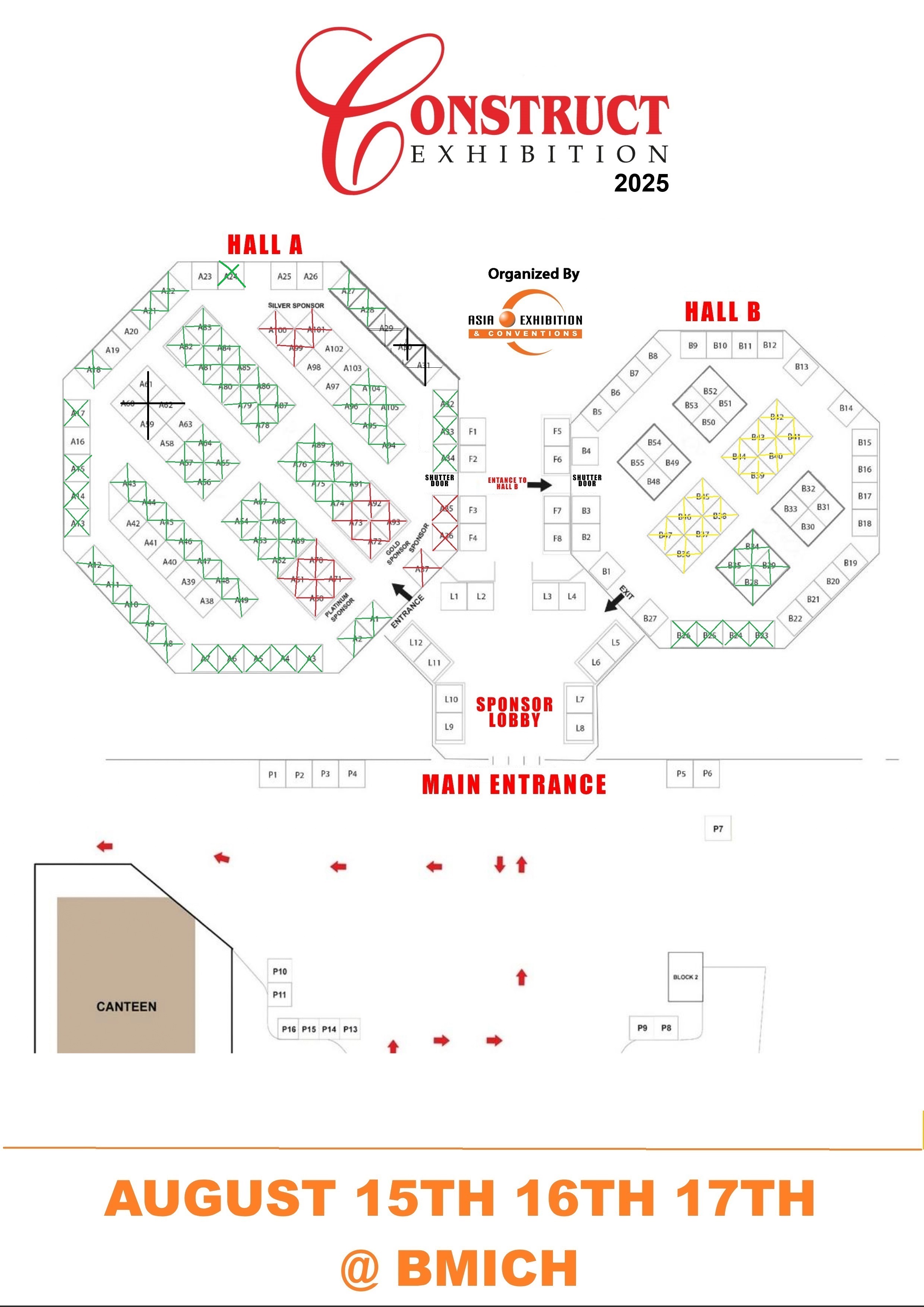 Construct Exhibition 2024 Floor Plan